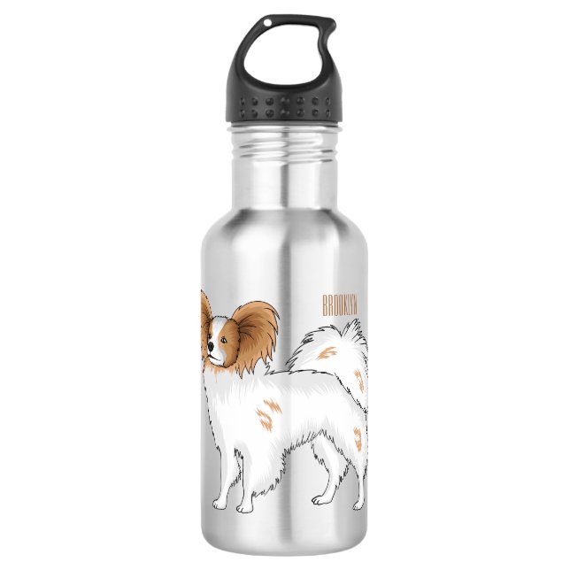 Garrafa Ilustração de desenho animado de Papillon (Frente)