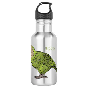 Garrafa Ilustração de desenho animado de pássaro Kakapo