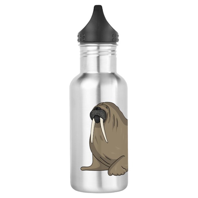Garrafa Ilustração de desenho animado de Walrus (Esquerda)