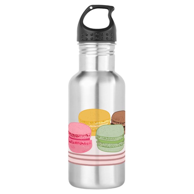 Garrafa Ilustração de desenho de Macaron (Frente)