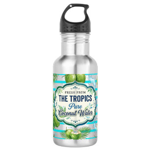 Garrafa Ilustração Fresca Dos Trópicos