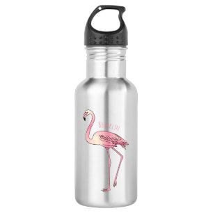 Garrafa Imagem de desenho animado de pássaro Flamingo