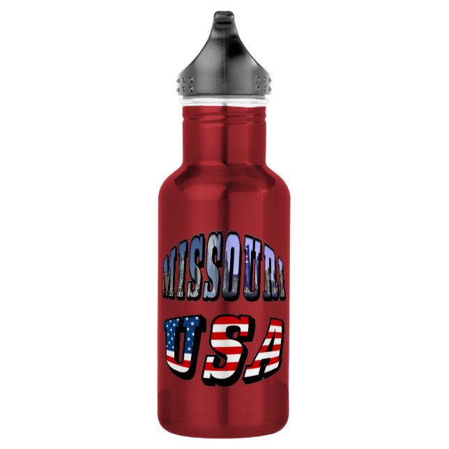 Garrafa Imagem do Missouri e texto dos EUA (Direita)