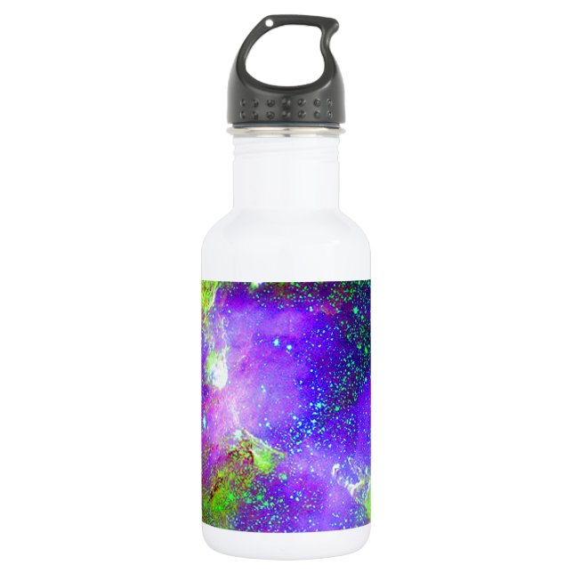Garrafa imagem espacial da Nebulosa da Galáxia roxa e verd (Frente)