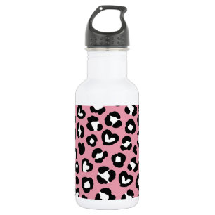 Garrafa Impressão Animal, Leopardo Rosa, Manchas de Guepar