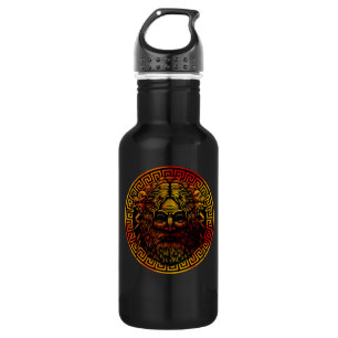 Garrafa Impressão de Arte do Escudo Antigo de Zeus