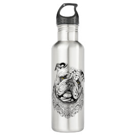 Garrafa Inglês Bulldog Pet Animal Nature Illustration Art