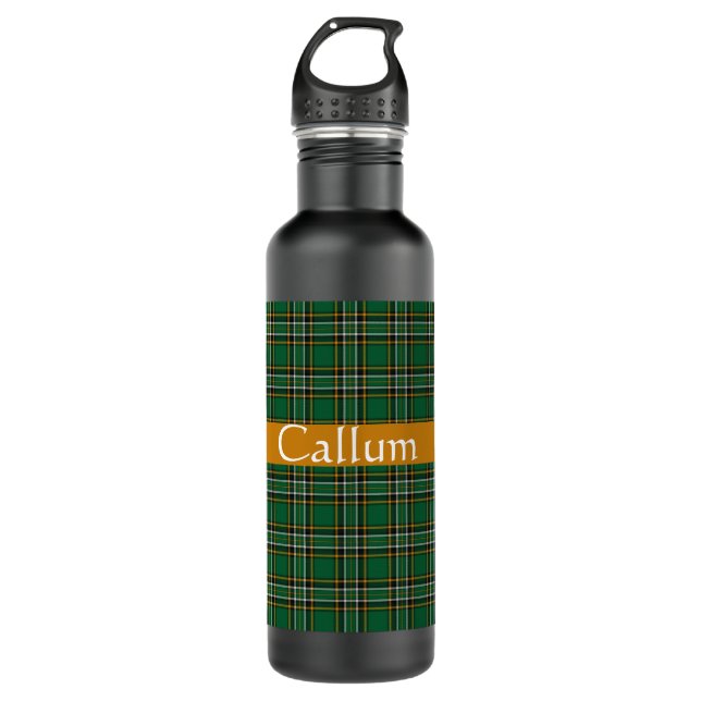 Garrafa Irlandês Nacional Tartan Personalizado (Frente)