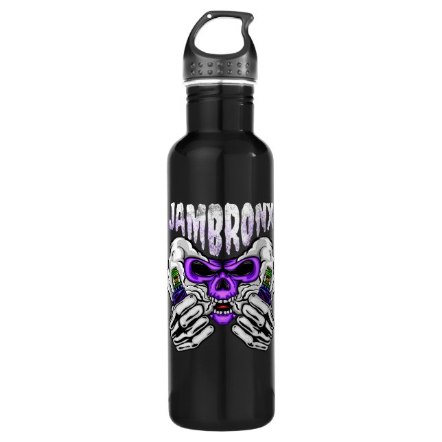 Garrafa jambronx skull vape illustration (Frente)
