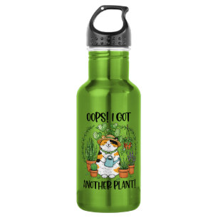 Garrafa Jardinagem Plantio Gato Oops Peguei Outra Planta