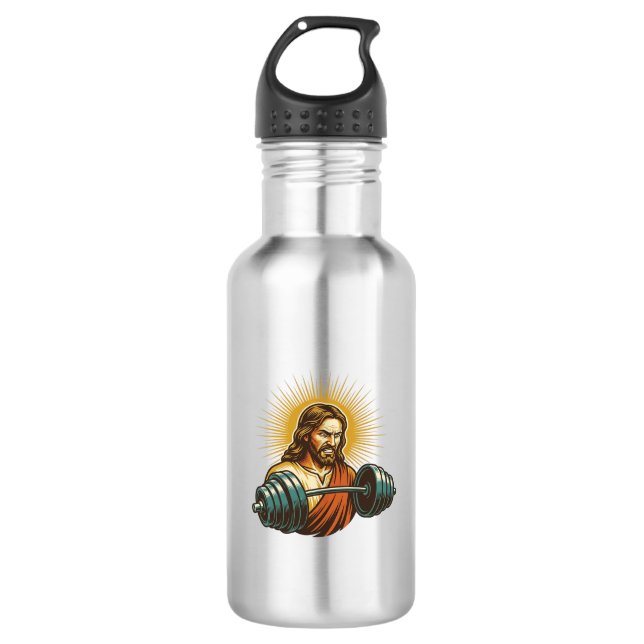 Garrafa Jesus Acidentalmente Adicionando Muito Peso Falha  (Frente)