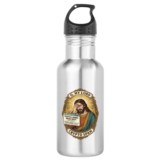 Garrafa Jesus Adicionou Spam Crypto Grupo de Chat Irritaçã (Frente)