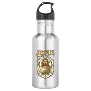 Garrafa Jesus Enamel Pin Estilo Jesus Enamel Pin Cristão 