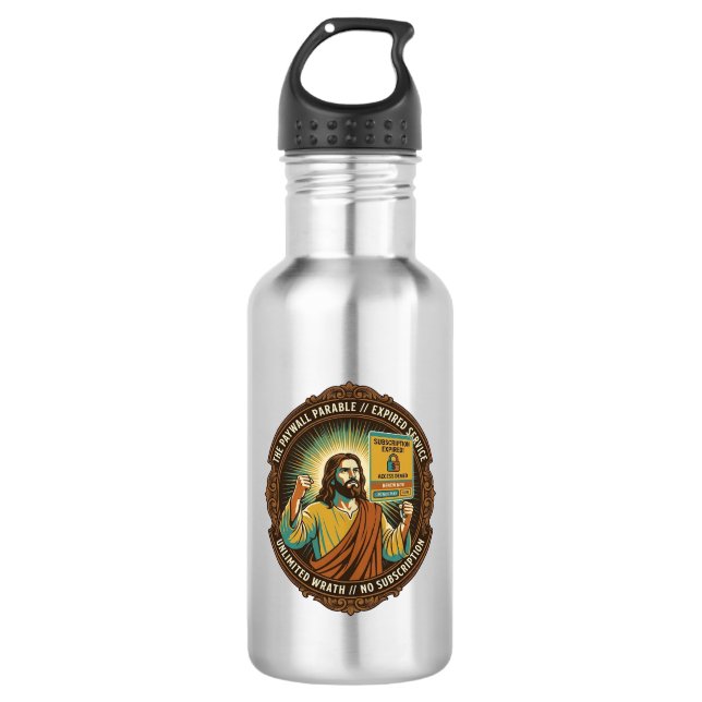 Garrafa Jesus Expirou Assinatura de Software Paywall Tech  (Frente)