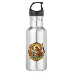Garrafa Jesus Flexões de Bíceps Irritado no Rack de Agacha