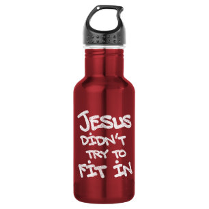 Garrafa Jesus Não Tentou Se Encaixar Graffiti Grunge Engra