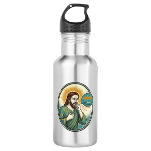 Garrafa Jesus Tossindo Nota de Voz de Audio Mensagem de Te