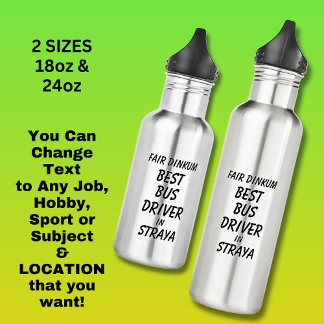 Garrafa JOGADOR DE BARRAMENTO DO JORNAL Justo Dinkum em St