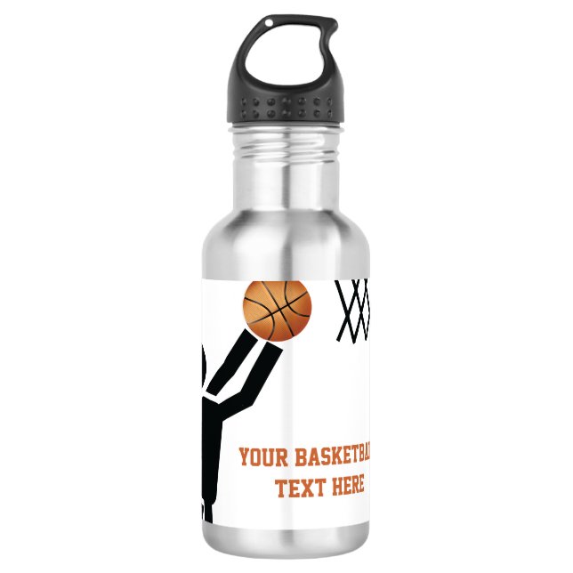 Garrafa Jogador de basquetebol personalizado (Frente)
