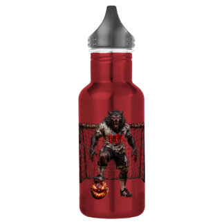Garrafa Jogador de Futebol Lobisomem Arte de Terror de Hal