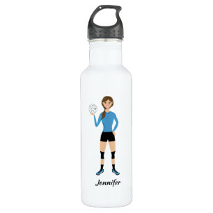 Garrafa Jogadora De Voleibol Cuja Nome É Personalizado