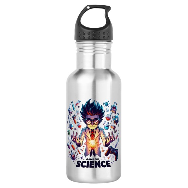 Garrafa Jogo de Concoção Química, Tema CiênciaQuímica (Frente)