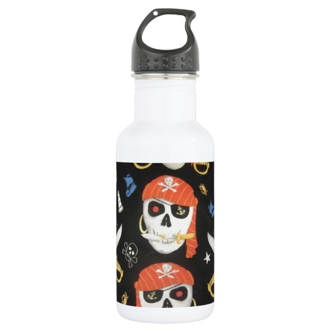 Garrafa Jolly Roger Pirate Skulls (Frente)