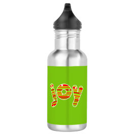 Garrafa JOY at Christmas, Red & Green Stripes
