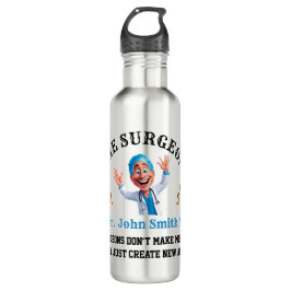 Garrafa Joyful Surgeon Cartoon Illustration for Medicine 