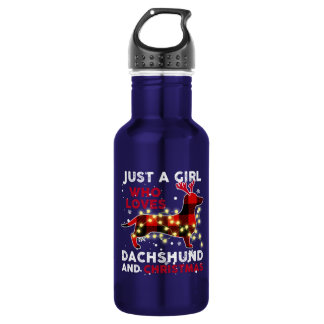 Garrafa Just A Girl Who Loves Dachshund And Christmas