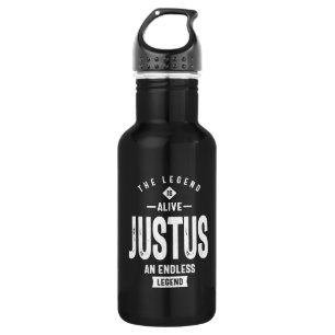 Garrafa Justus Personalizado Nome Presente de Aniversário