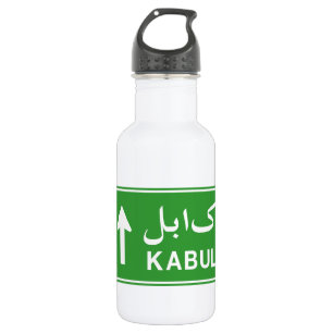 Garrafa Kabul, Afeganistão - Sinal de Estrada de Trânsito