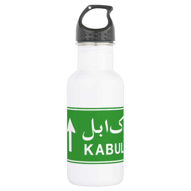 Garrafa Kabul, Afeganistão - Sinal de Estrada de Trânsito (Frente)