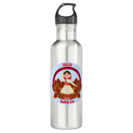 Garrafa Kathak Dance Water Bottle com Nome