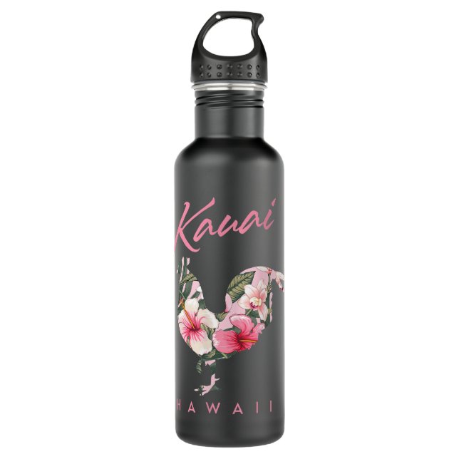 Garrafa Kauai Hawaii Flower Hibiscus Chicken Lover Souveni (Frente)