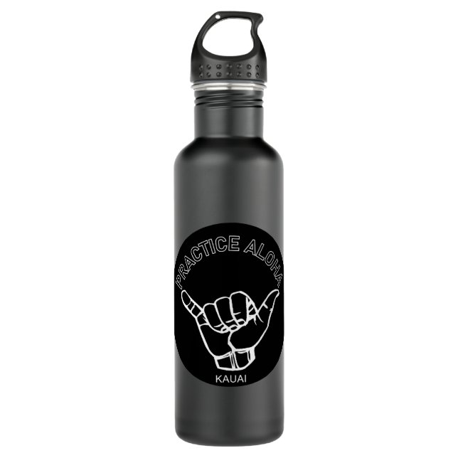 Garrafa Kauai - Pratique Aloha Shaka (enforque-se) (Frente)