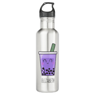 Garrafa Kawaii Bubble Tea Boba Taro Ube Purple Yam Name