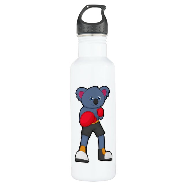 Garrafa Koala em Boxing com luvas "in a box" (Frente)