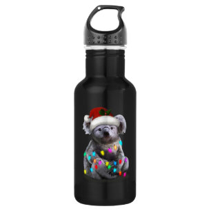 Garrafa Koala Sentada Com Luzes De Natal
