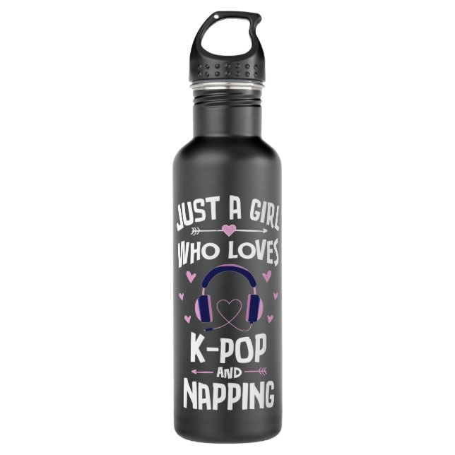 Garrafa KPop And Napping Cute Gift Girls Women Swea (Frente)