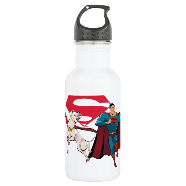 Garrafa Krypto e Superman (Frente)