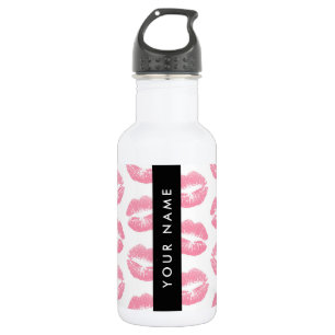 Garrafa Lábios Cor-de-Rosa, Beijo, Batom, Seu Nome, Person