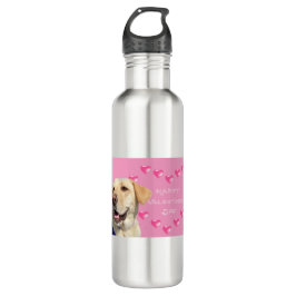 Garrafa Labrador Bonito com Namorados de Corações