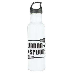 Garrafa Lacrosse Player Lax Wanna Spoon Ideia Engraçada de