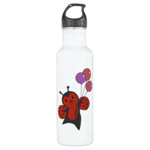 Garrafa Ladybug Balloons Voa Animais Cujos Filhos São