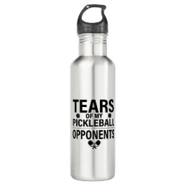 Garrafa Lágrimas do meu Pickleball Engraçado Mínimo Pickle