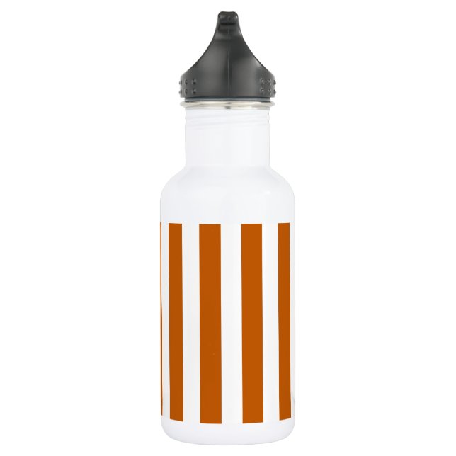 Garrafa Laranja queimada e faixas brancas de doces (Direita)