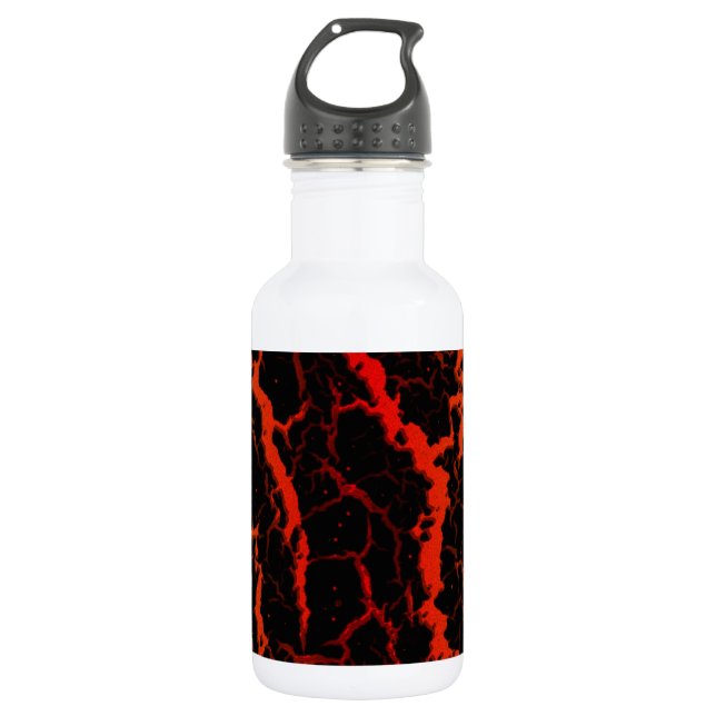 Garrafa Lava Espacial Rachada - Laranja/Rosa (Frente)