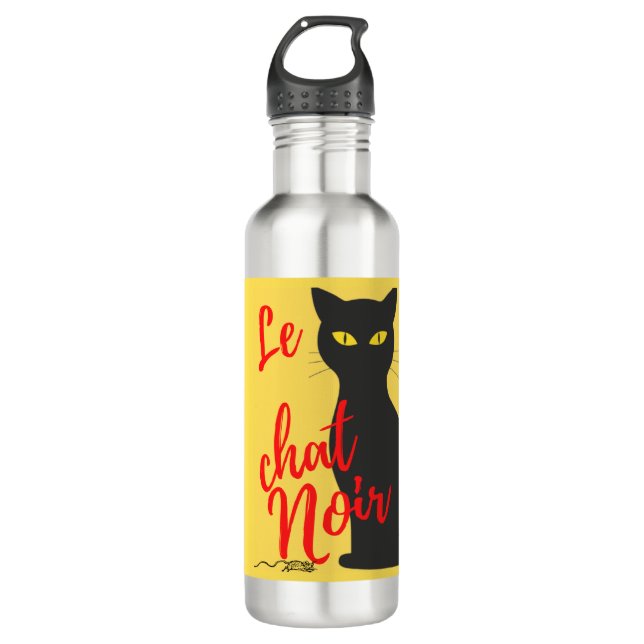 Garrafa Le Chat Noir Modern Red and Yellow (Frente)