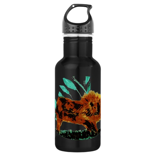 Garrafa Leafy Lion Wild Animal (Frente)